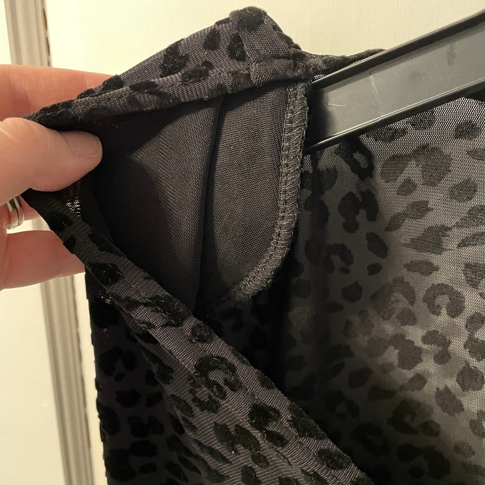 ASTR The Label Inca Bodysuit in Black Leopard Burnout - Picture 4 of 5